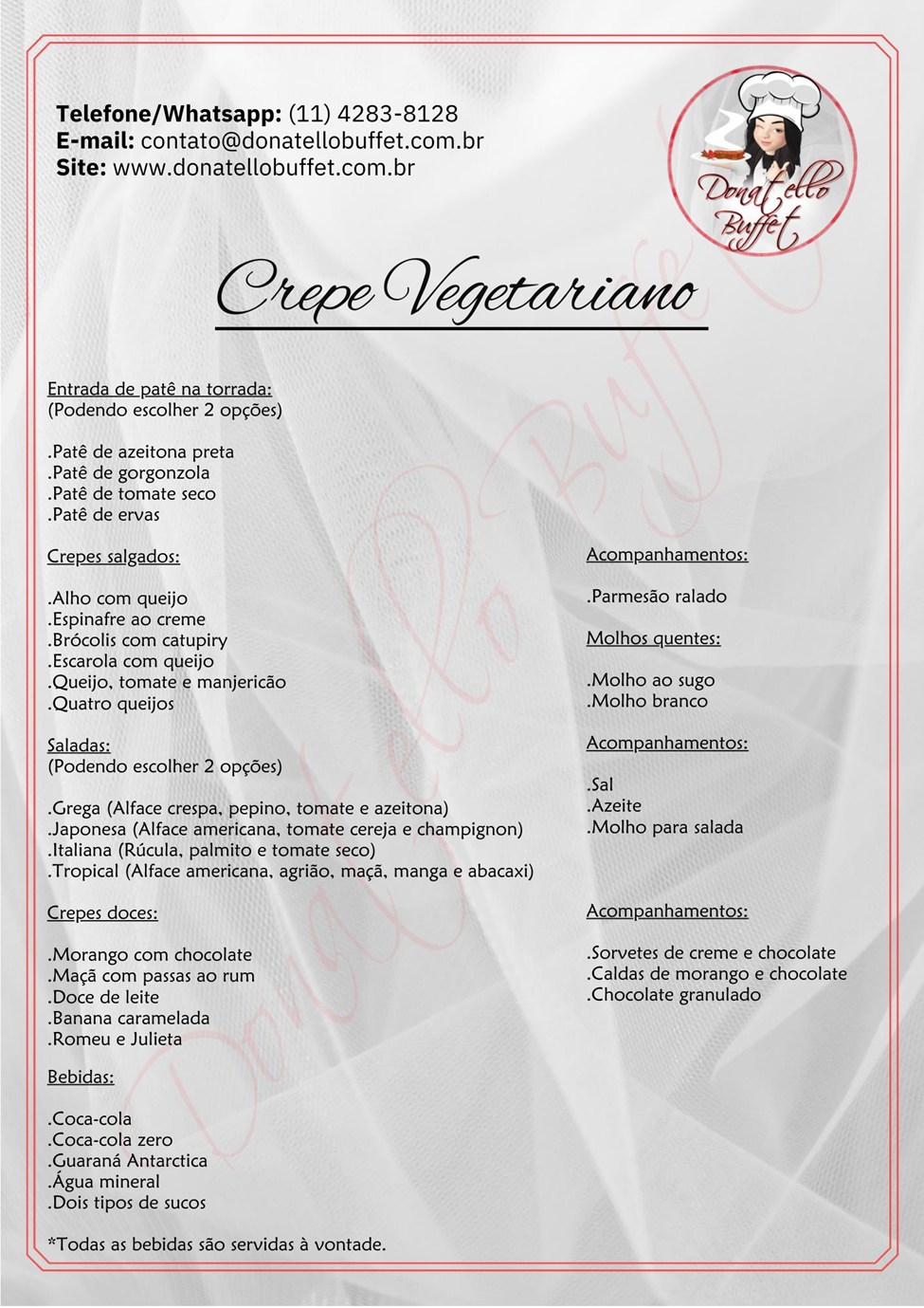 CREPE VEGETARIANO